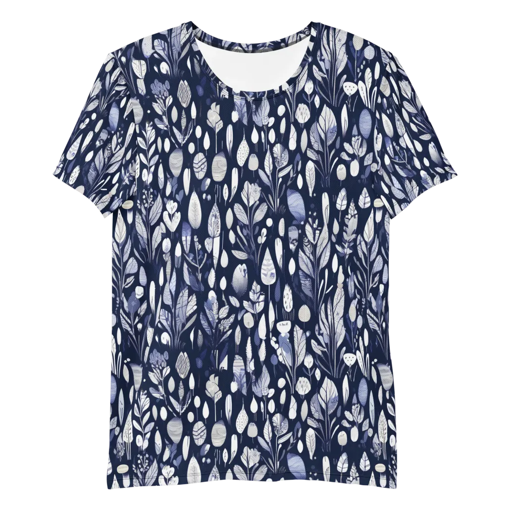 Midnight Herbarium on Men's Athletic T-Shirt — Front