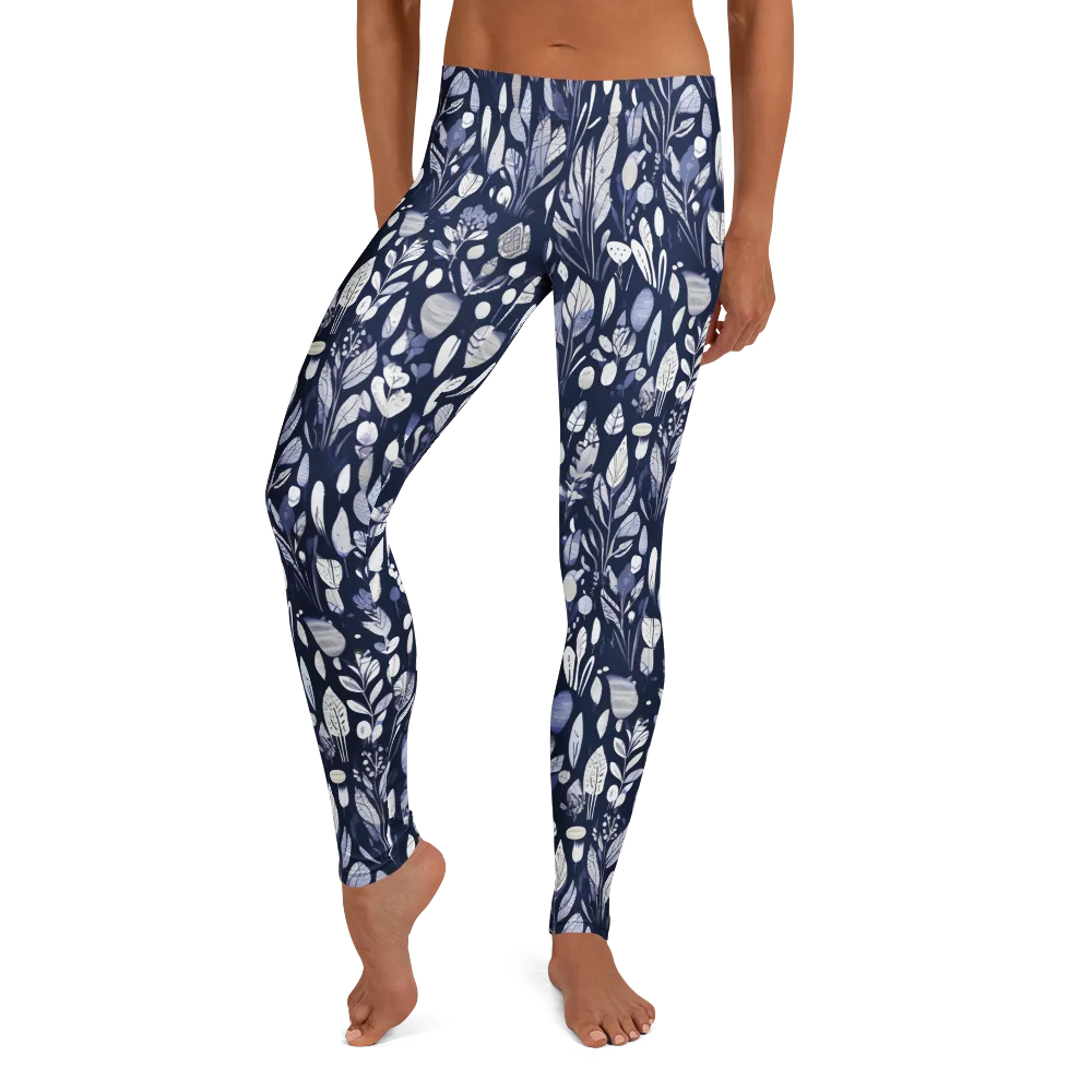 Midnight Herbarium on Leggings — Front