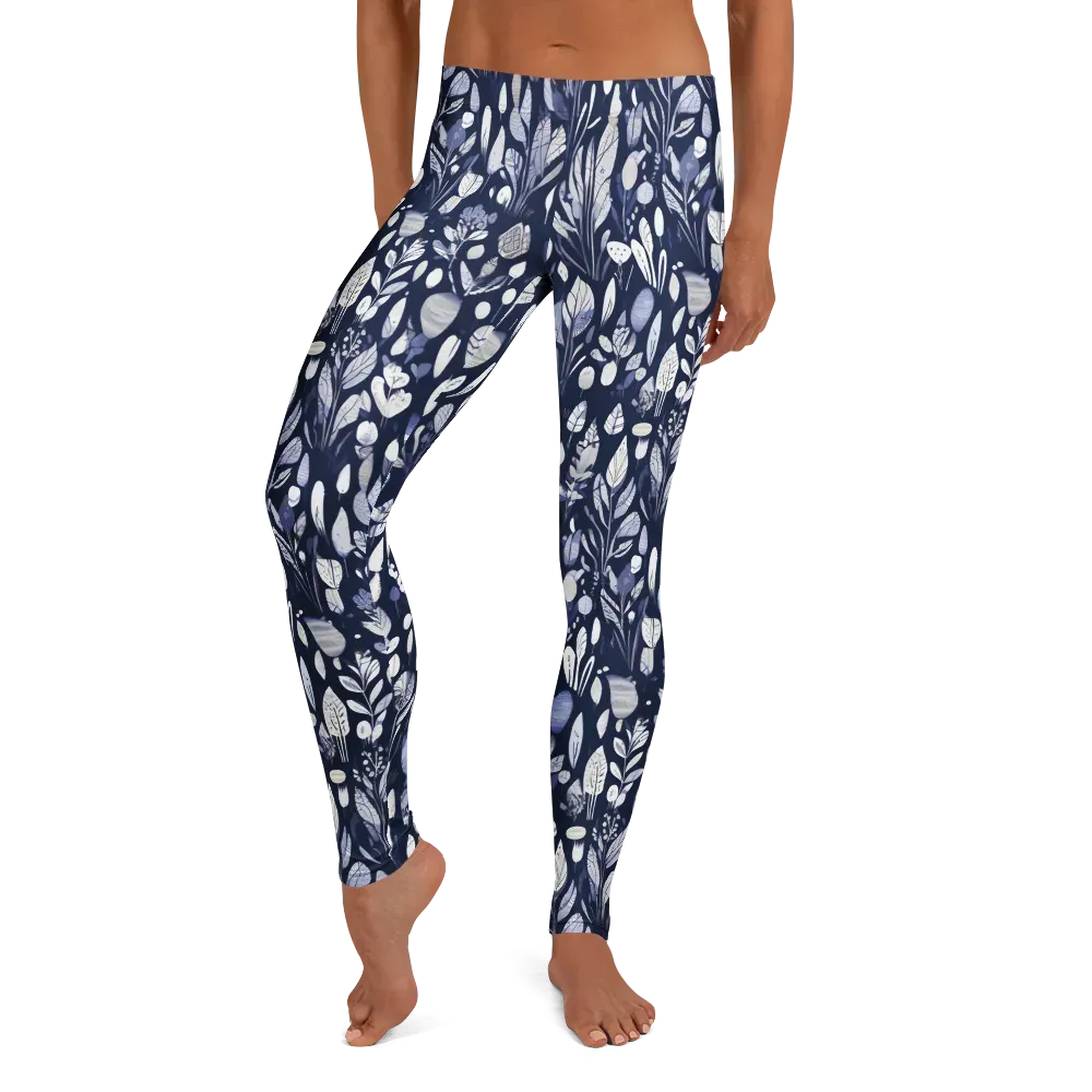 Midnight Herbarium on Leggings — Front