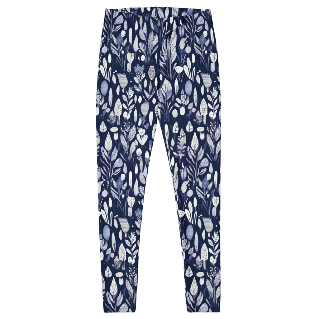 Midnight Herbarium on Leggings — Front