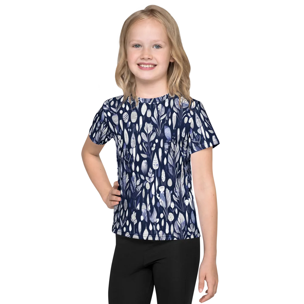 Midnight Herbarium on Kids Crew Neck T-Shirt — Front