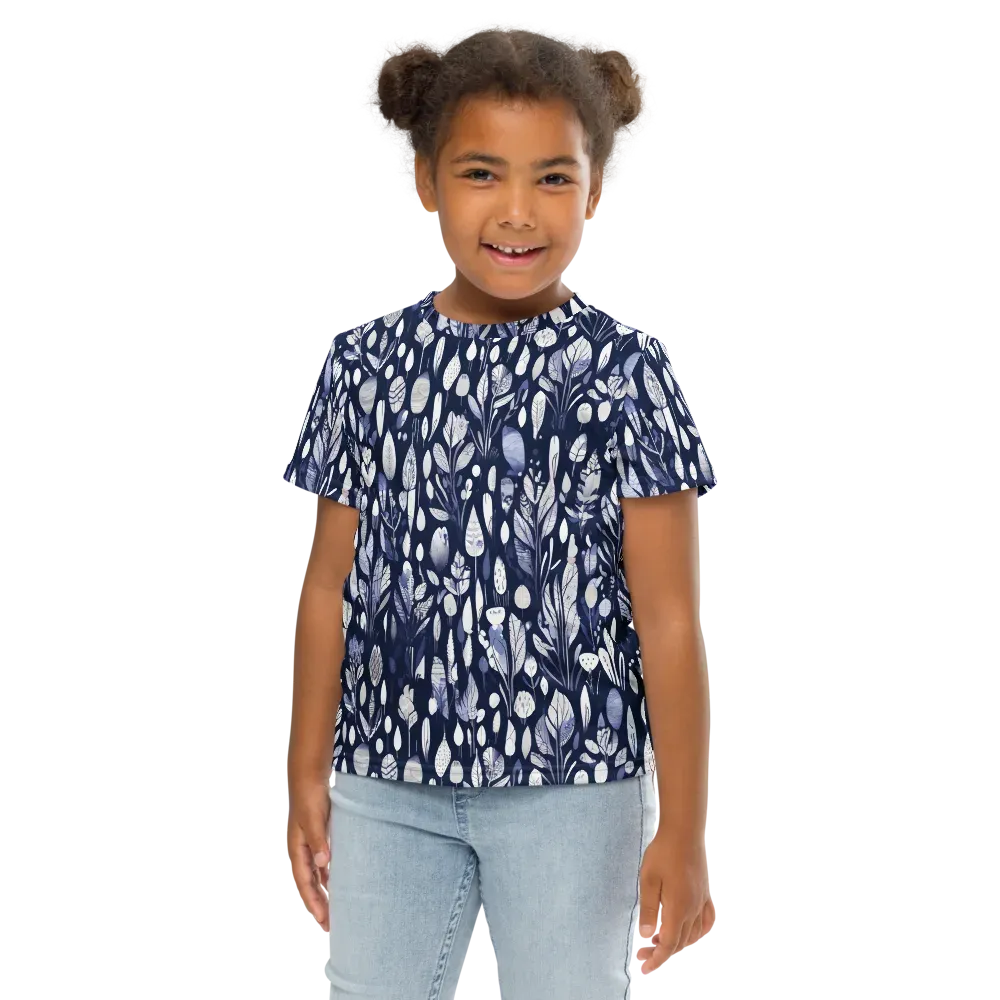 Midnight Herbarium on Kids Crew Neck T-Shirt — Front