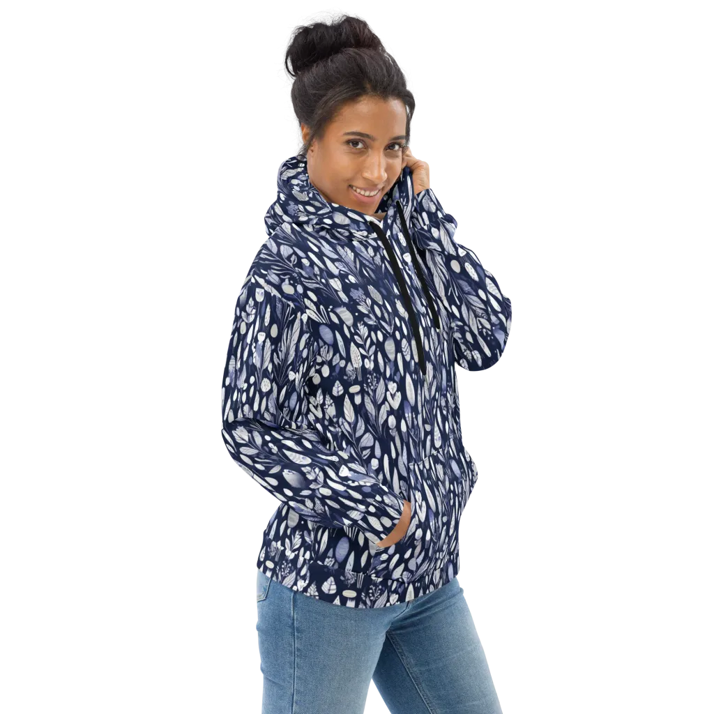 Midnight Herbarium on Hoodie — Right
