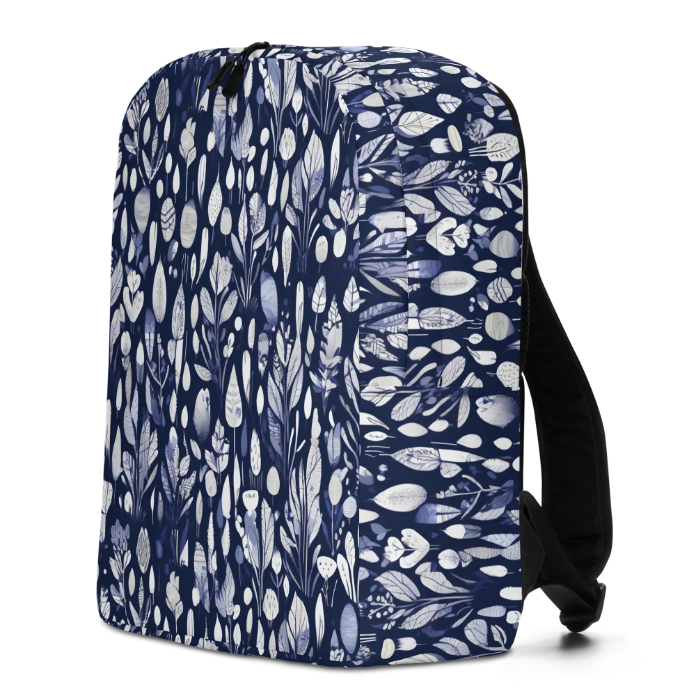 Midnight Herbarium on Minimalist Backpack — Left