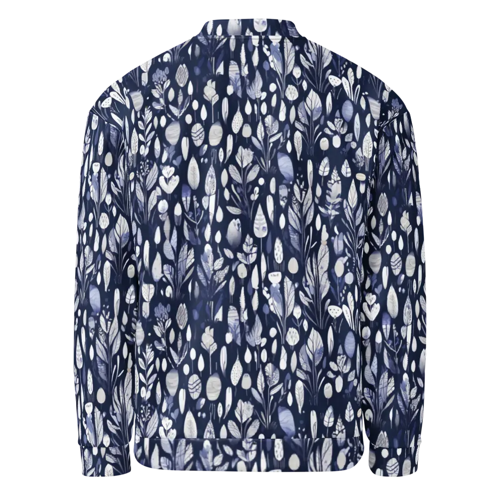 Midnight Herbarium on Bomber Jacket — Back