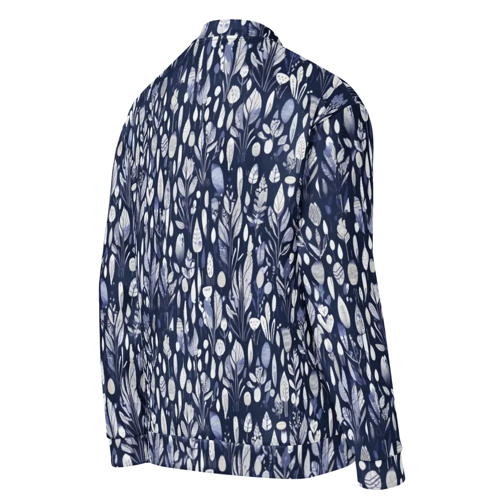 Midnight Herbarium on Bomber Jacket — Right Back