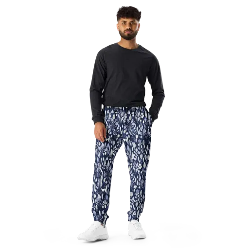 Midnight Herbarium on a Men's Joggers