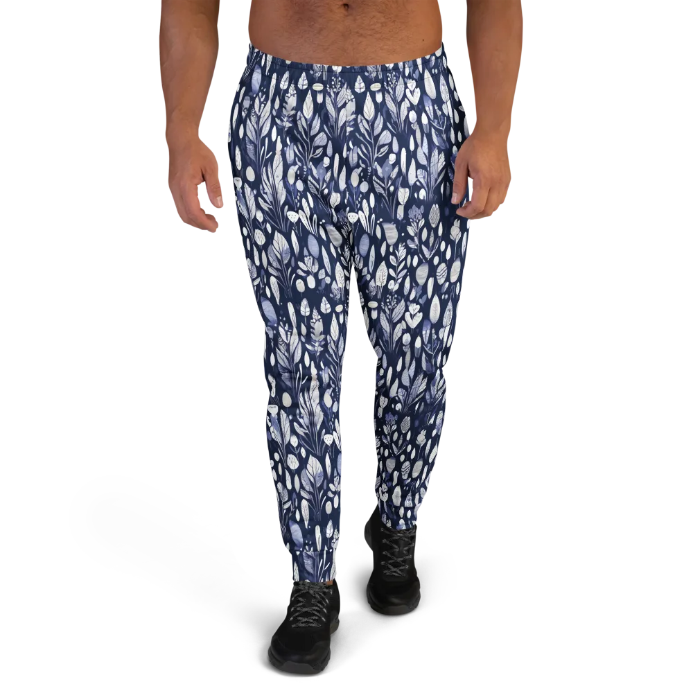 Midnight Herbarium on Men's Joggers — Front