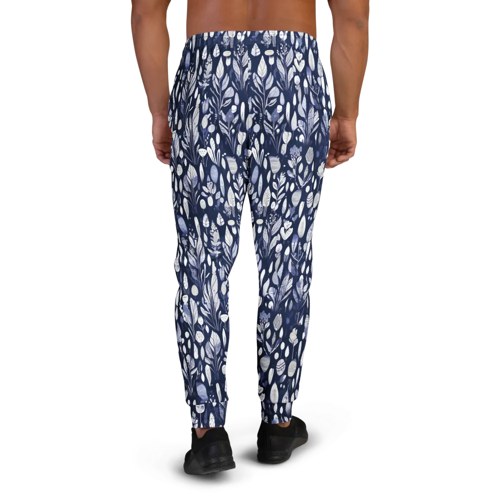 Midnight Herbarium on Men's Joggers — Back