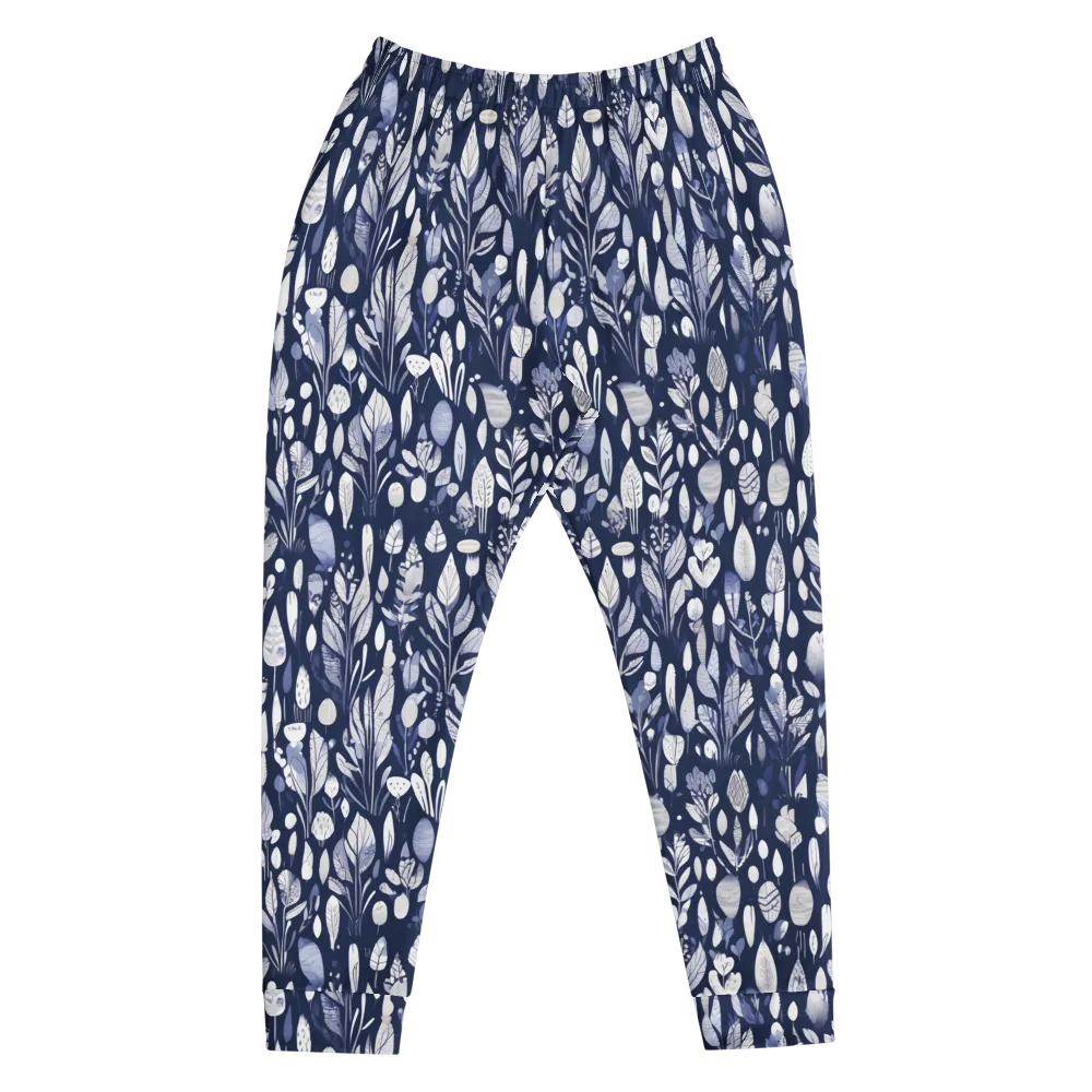 Midnight Herbarium on Men's Joggers — Front