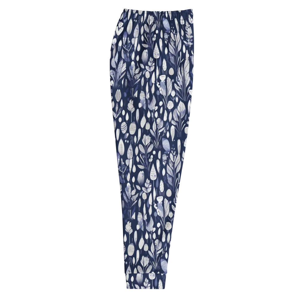 Midnight Herbarium on Men's Joggers — Right