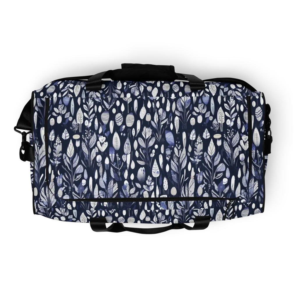 Midnight Herbarium on Duffle Bag — Top