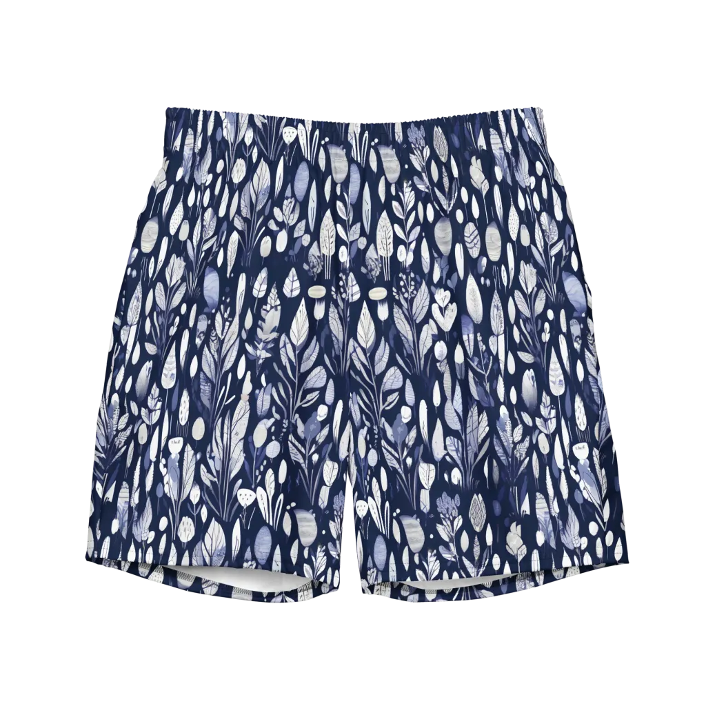 Midnight Herbarium on Swim Trunks — Front