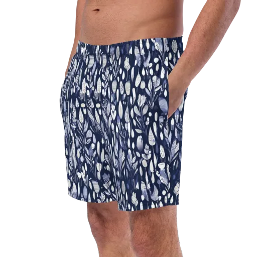 Midnight Herbarium on a Swim Trunks