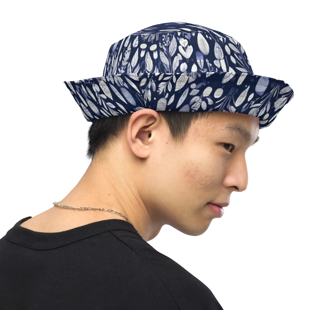 Midnight Herbarium on Reversible Bucket Hat — Right Outside