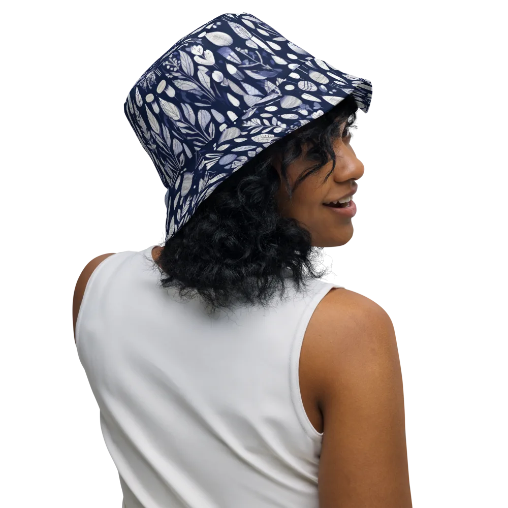 Midnight Herbarium on Reversible Bucket Hat — Right Outside