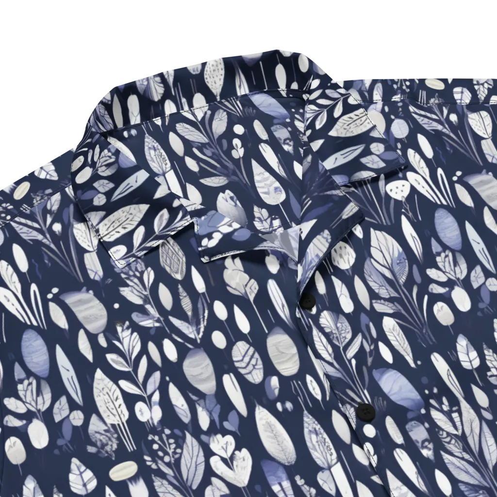 Midnight Herbarium on Button Shirt — Product details