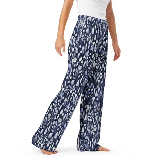 Midnight Herbarium on a Women's Pajama Pants
