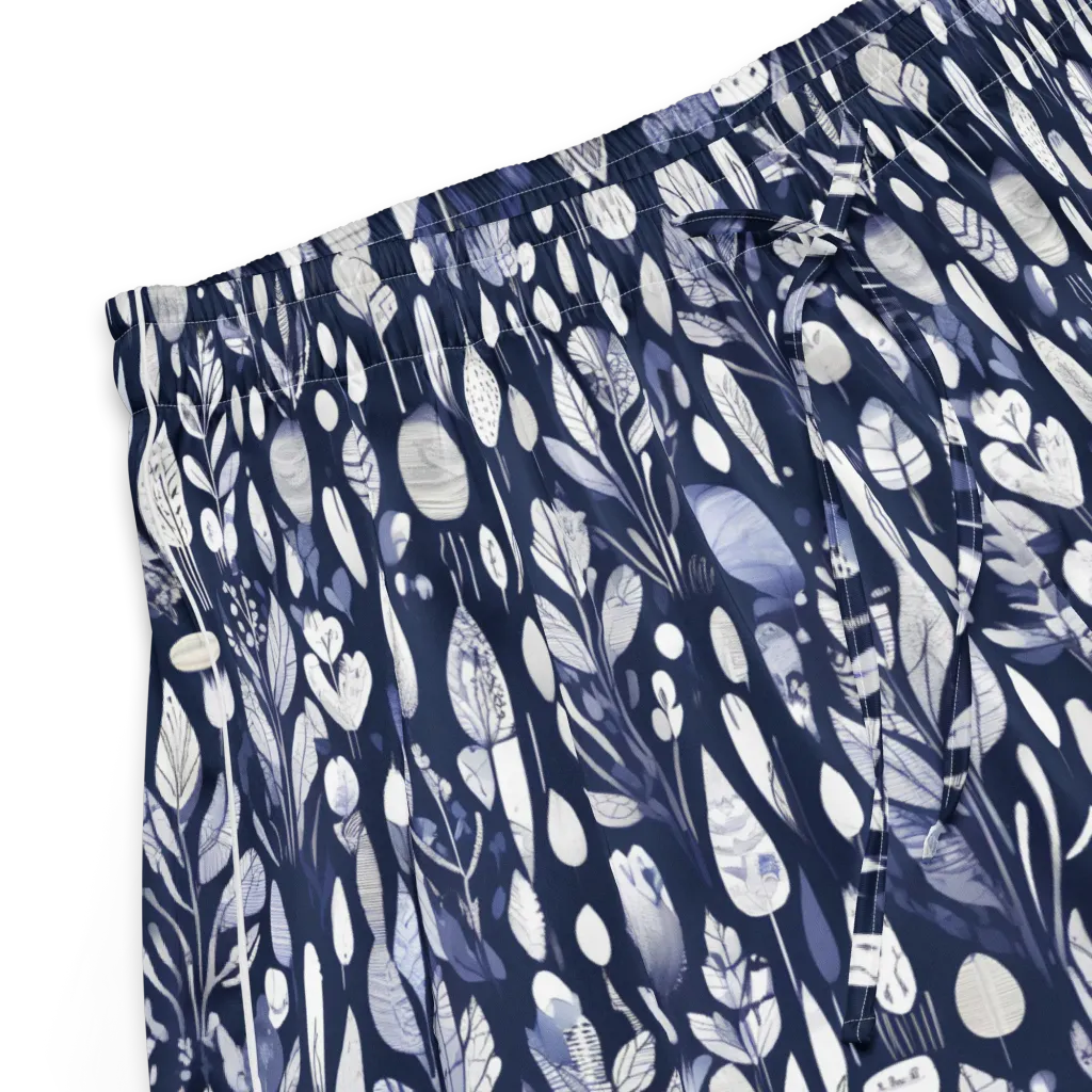 Midnight Herbarium on Women's Pajama Shorts — Product details