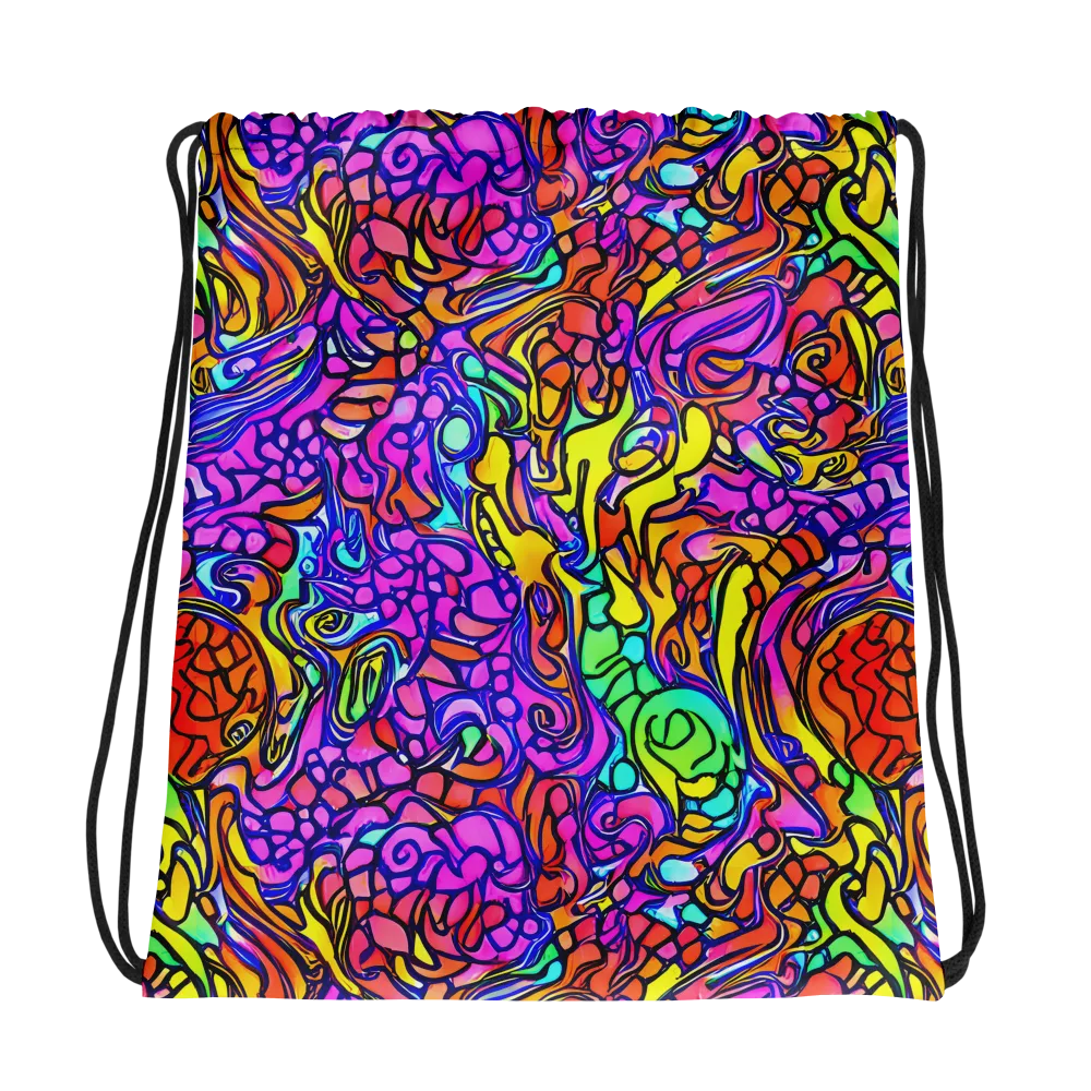 Technicolor Tangle on Drawstring Bag — Photo