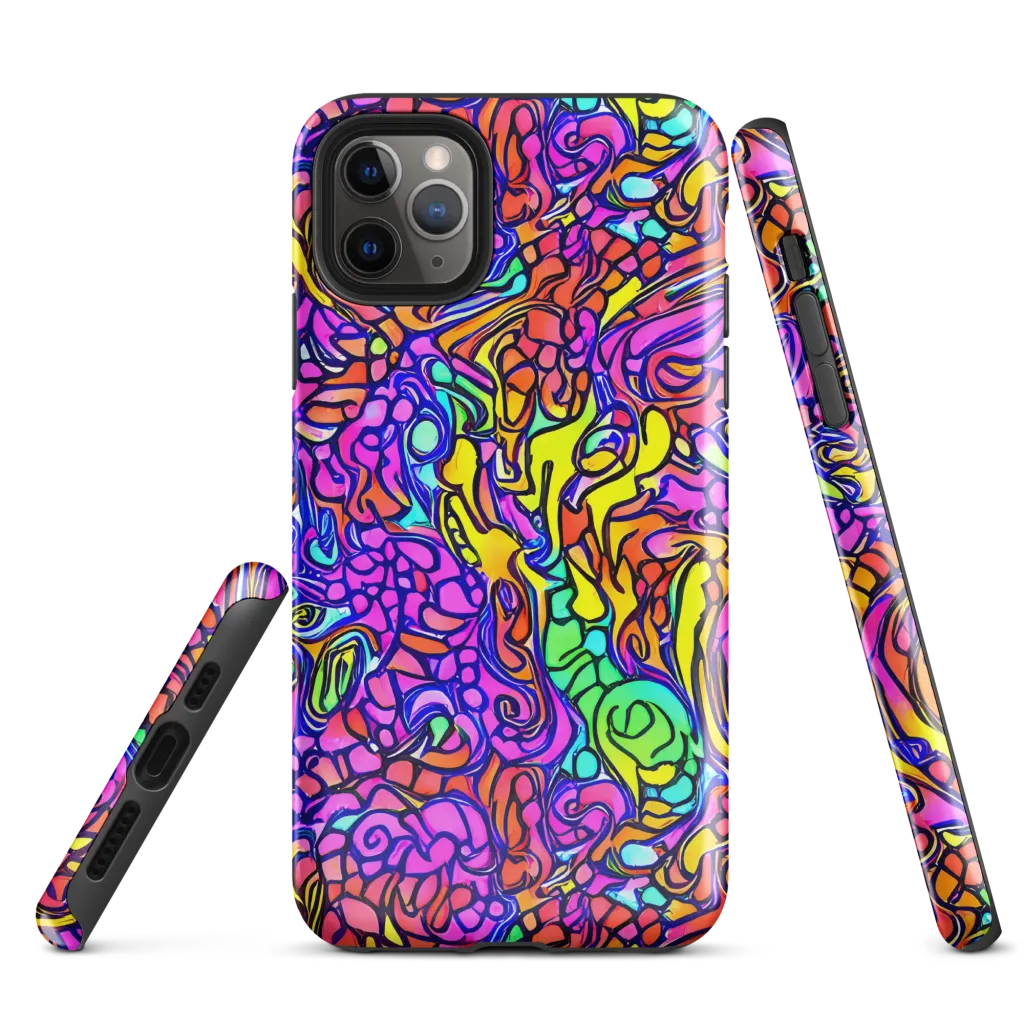 Technicolor Tangle on Tough Case for iPhone® — Front