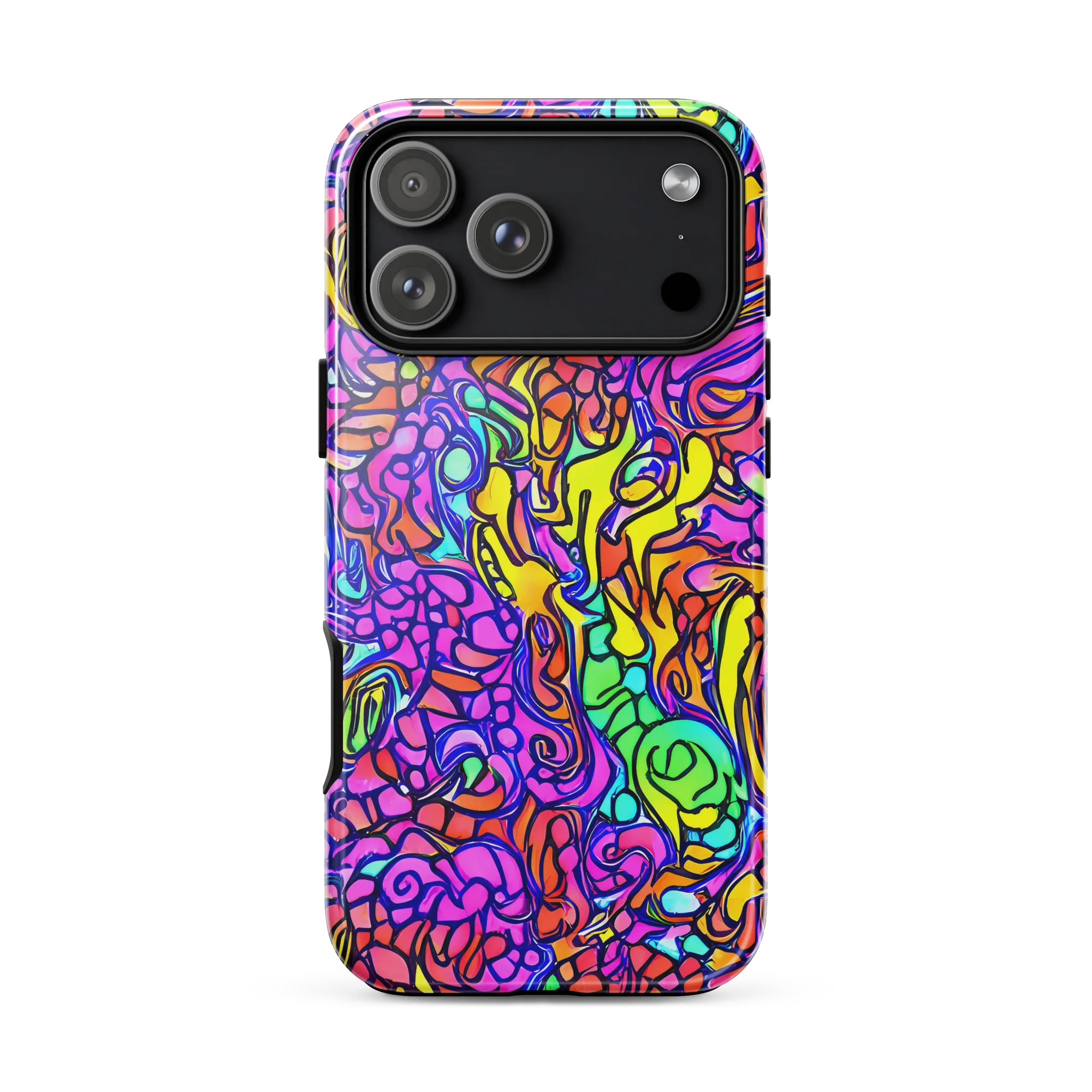 Technicolor Tangle on Tough Case for iPhone® — Front