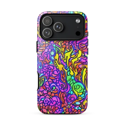 Technicolor Tangle on a Tough Case for iPhone®