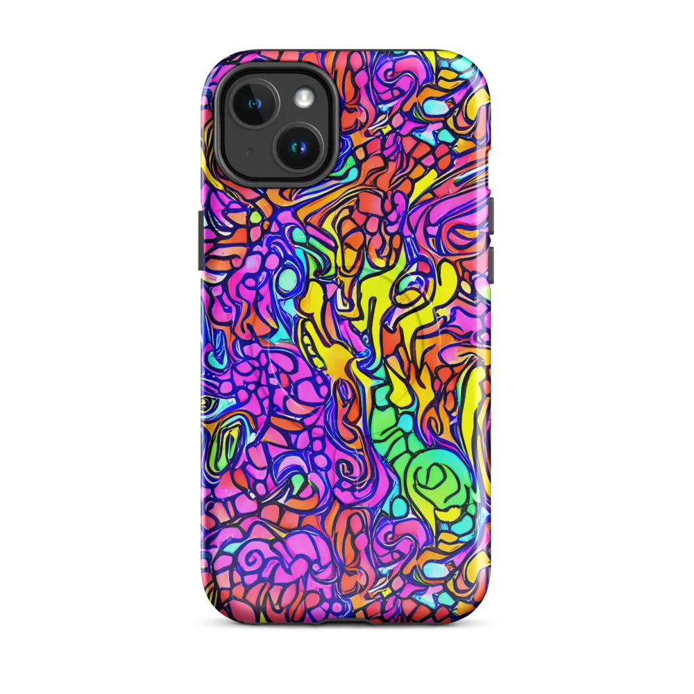 Technicolor Tangle on MagSafe Tough Case for iPhone® — Front