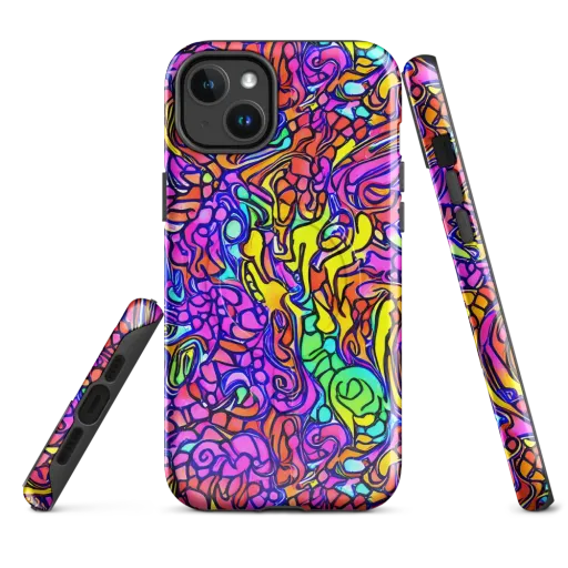 Technicolor Tangle on a MagSafe Tough Case for iPhone®