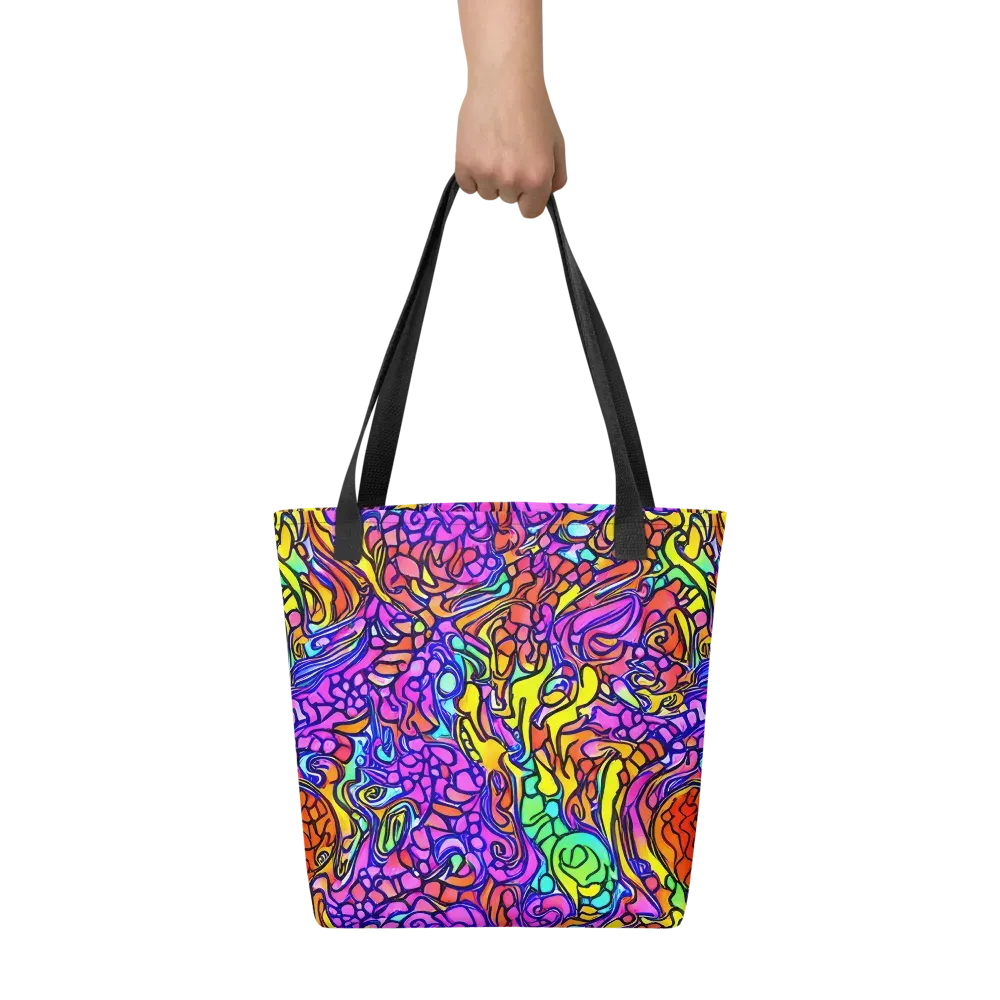 Technicolor Tangle on Tote Bag — Front