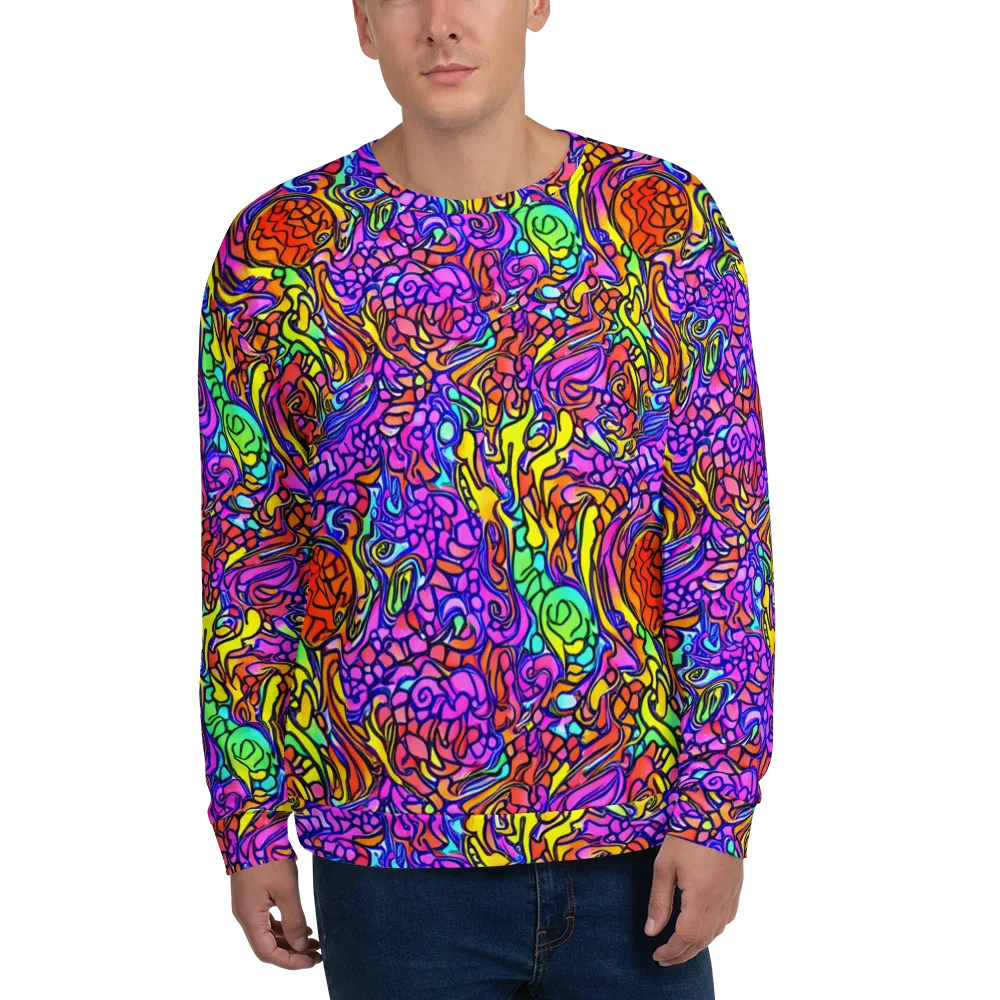 Technicolor Tangle on Sweatshirt — Front