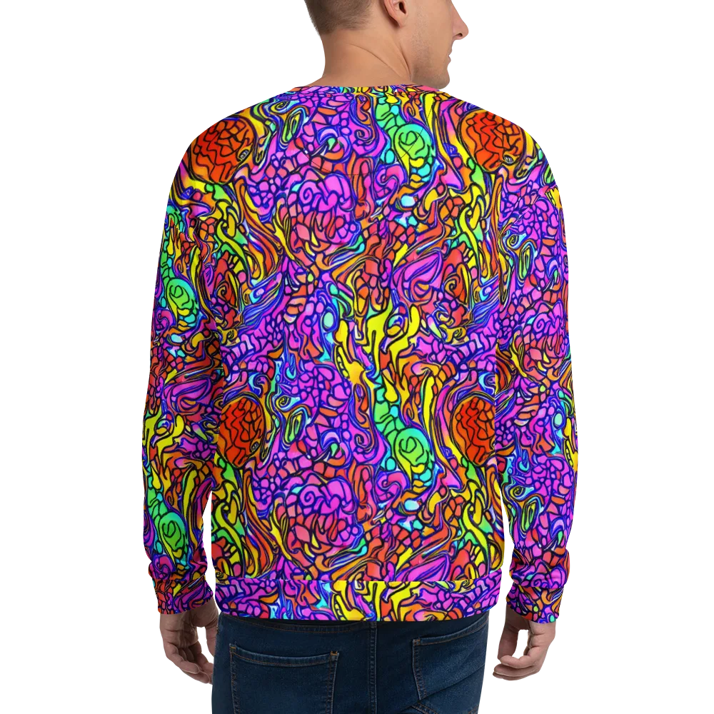 Technicolor Tangle on Sweatshirt — Back
