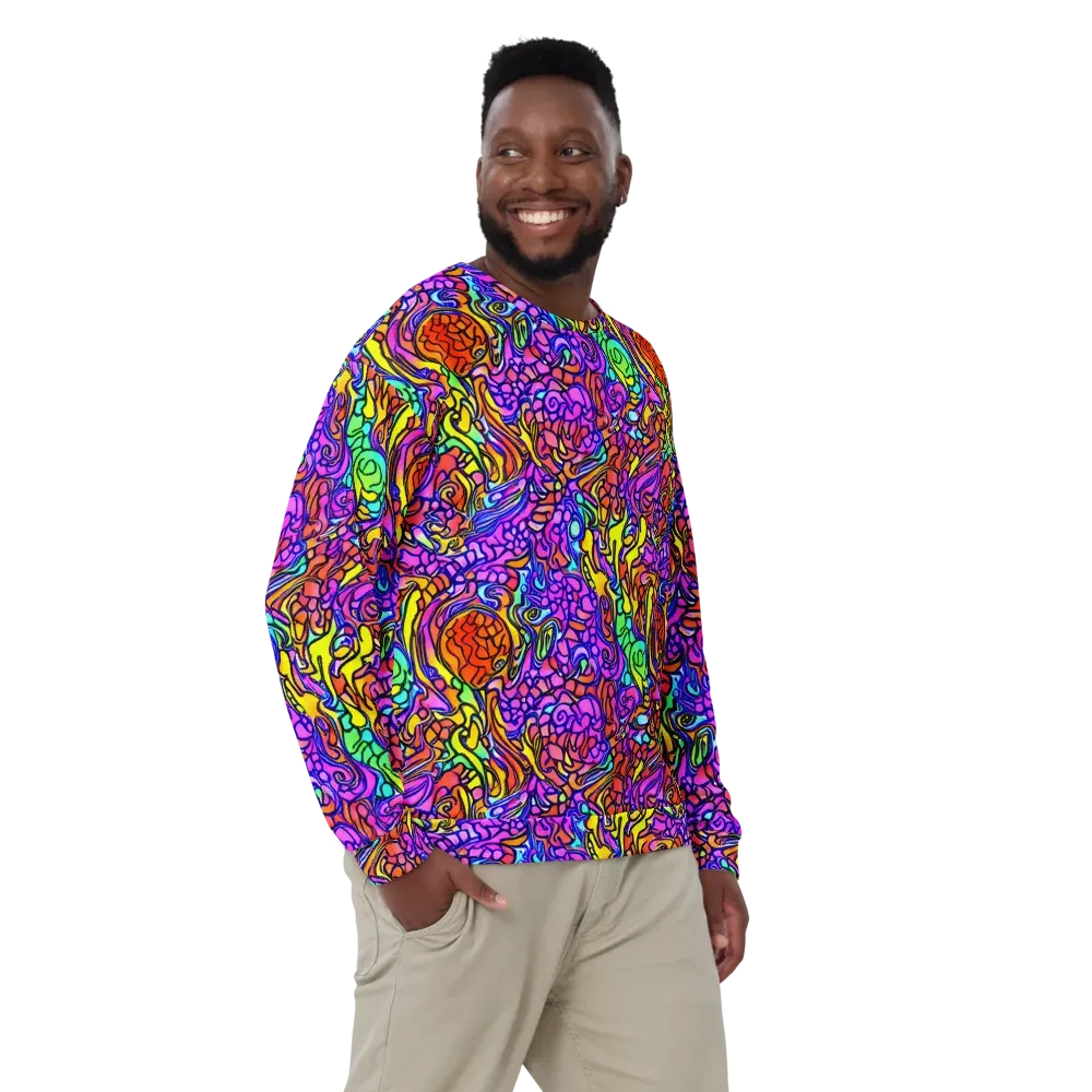 Technicolor Tangle on Sweatshirt — Front