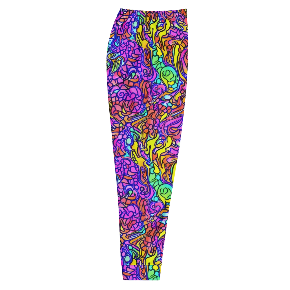 Technicolor Tangle on Men's Joggers — Right