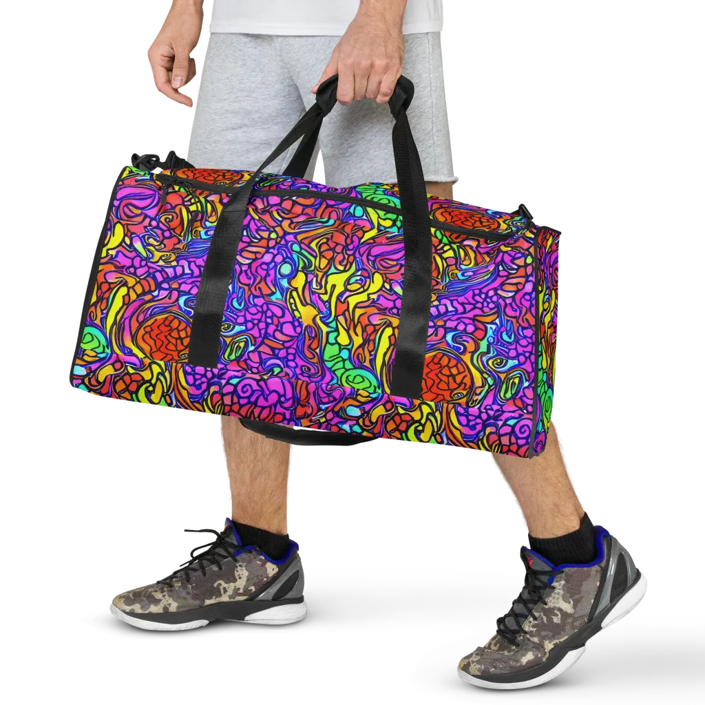 Technicolor Tangle on Duffle Bag — Front