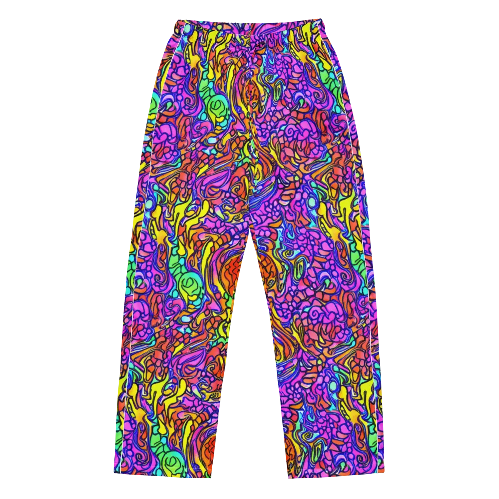 Technicolor Tangle on Women's Pajama Pants — Front