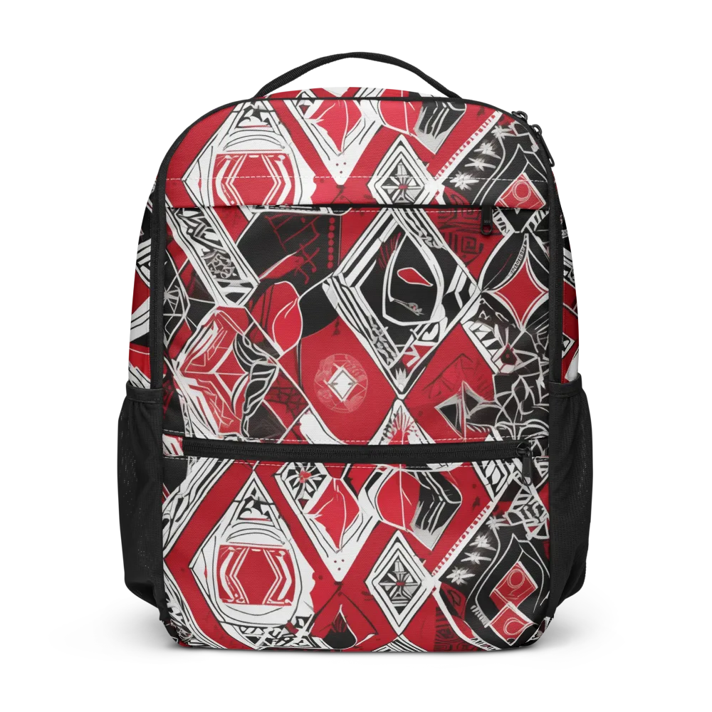 Rouge Geometry on Utility Backpack — Front