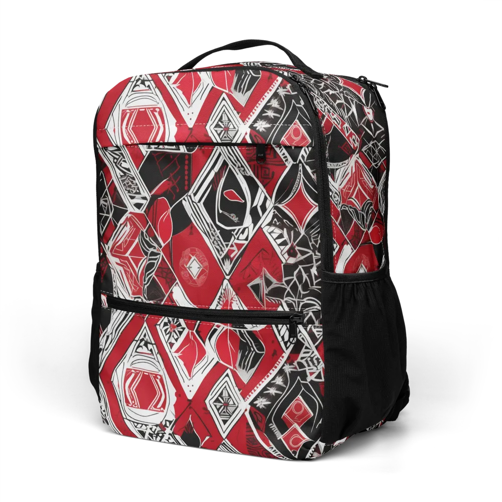 Rouge Geometry on Utility Backpack — Left Front