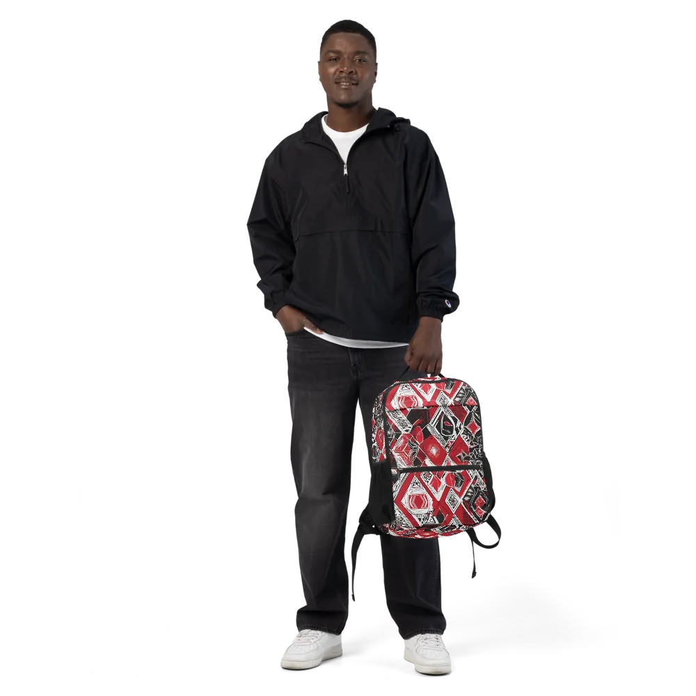 Rouge Geometry on Utility Backpack — Front