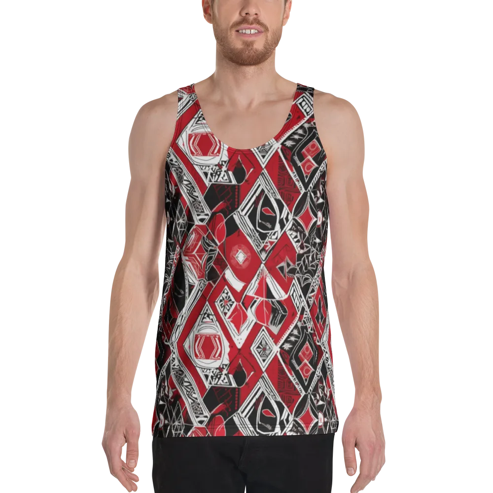 Rouge Geometry on Men's Tank Top — Front