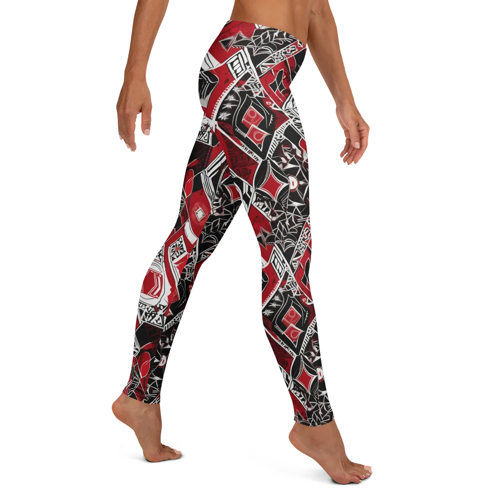 Rouge Geometry on Leggings — Right