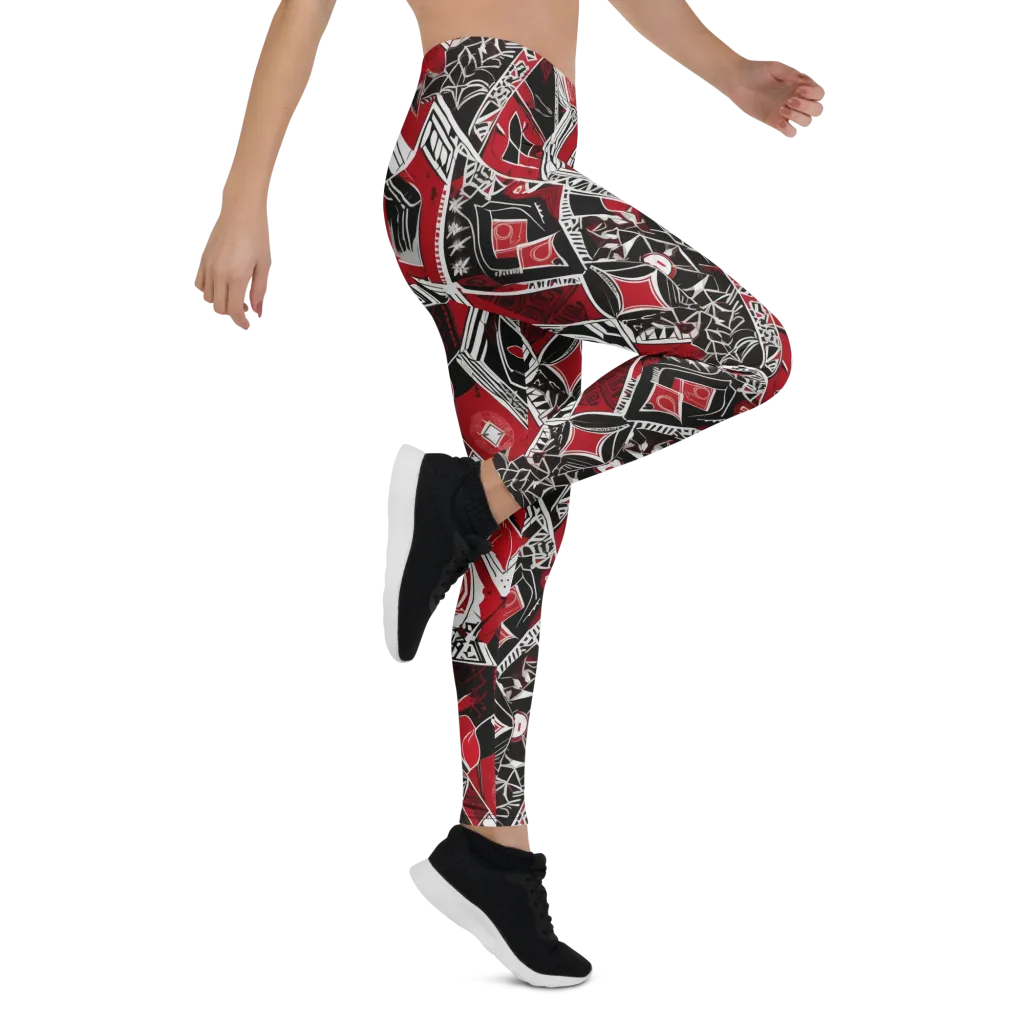 Rouge Geometry on Leggings — Right