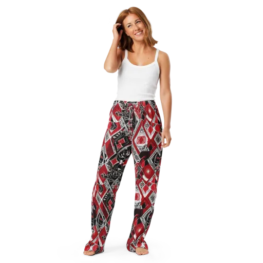 Rouge Geometry on a Women's Pajama Pants