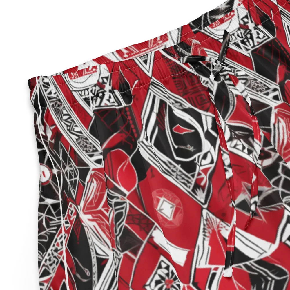 Rouge Geometry on Women's Pajama Shorts — Product details