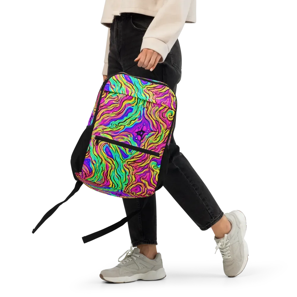 Kaleidoscope Torrent on Utility Backpack — Front
