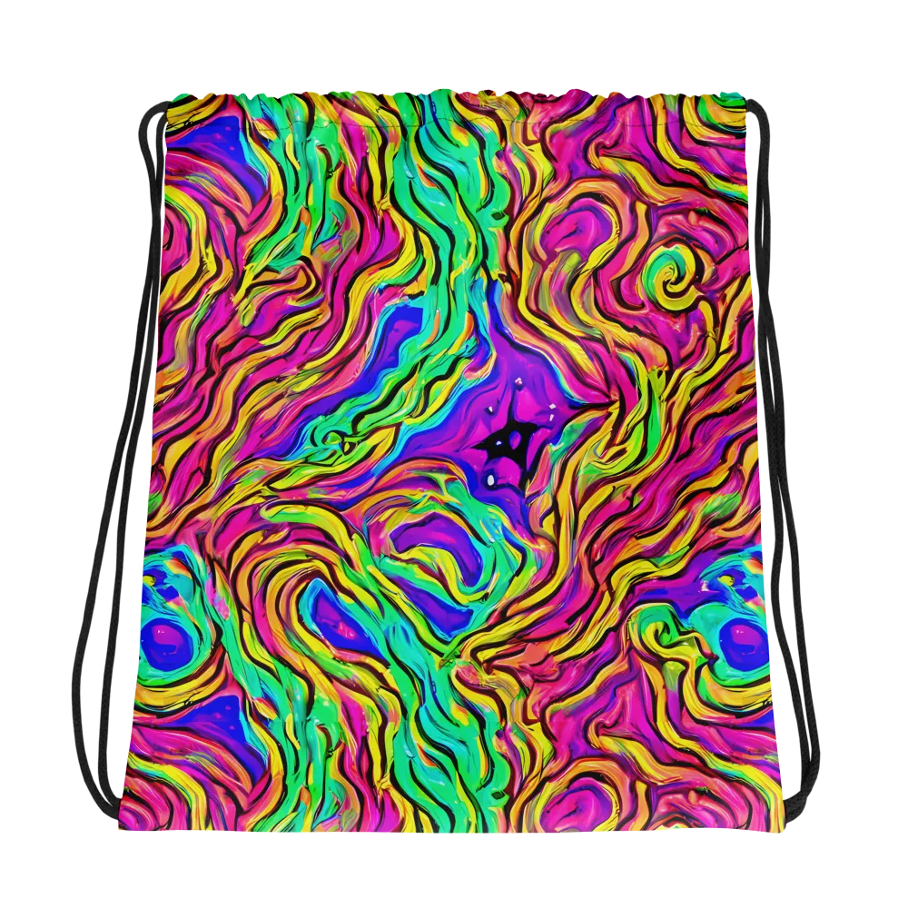 Kaleidoscope Torrent on Drawstring Bag — Photo