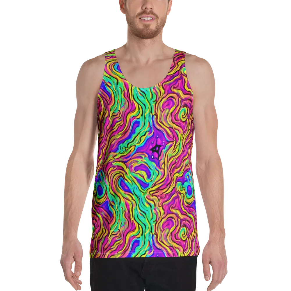 Kaleidoscope Torrent on Men's Tank Top — Front