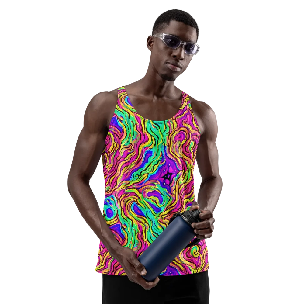 Kaleidoscope Torrent on Men's Tank Top — Front