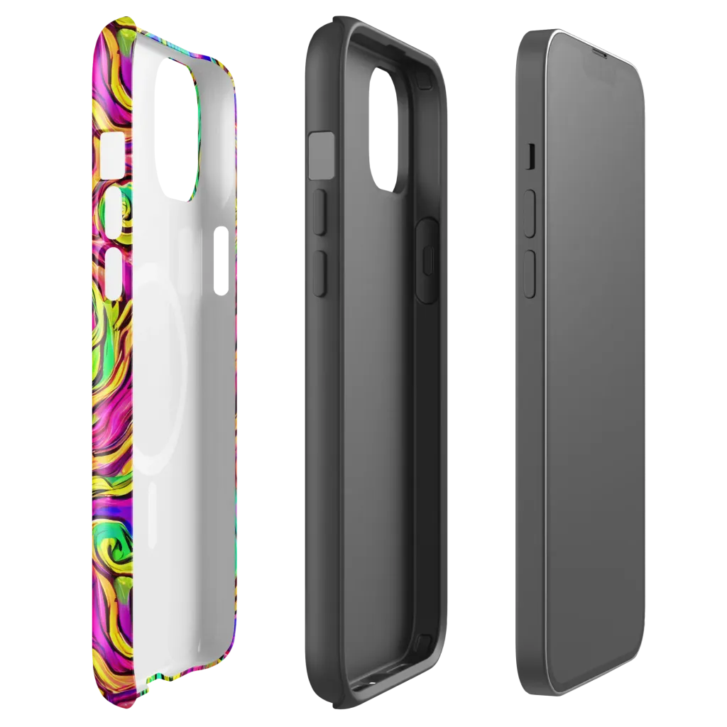 Kaleidoscope Torrent on MagSafe Tough Case for iPhone® — Front