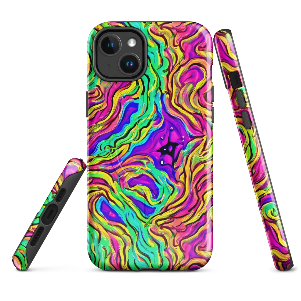 Kaleidoscope Torrent on MagSafe Tough Case for iPhone® — Front
